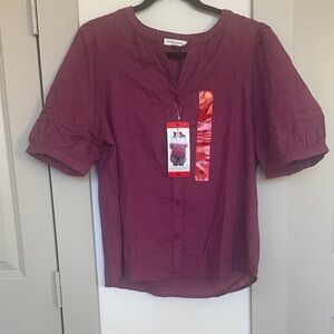 Beach Lunch Lounge Collection Women's Purple Blouse